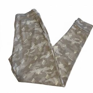 PINK Camo Logo Joggers - Size M